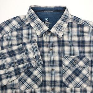 Kuhl Dillingr Plaid Flannel Button Shirt Mens Sz M